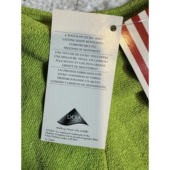 2002 Caroline Top Womens Plus One Size Green Pullover Very Stretchy Long Sleeve - Picture 6 of 9